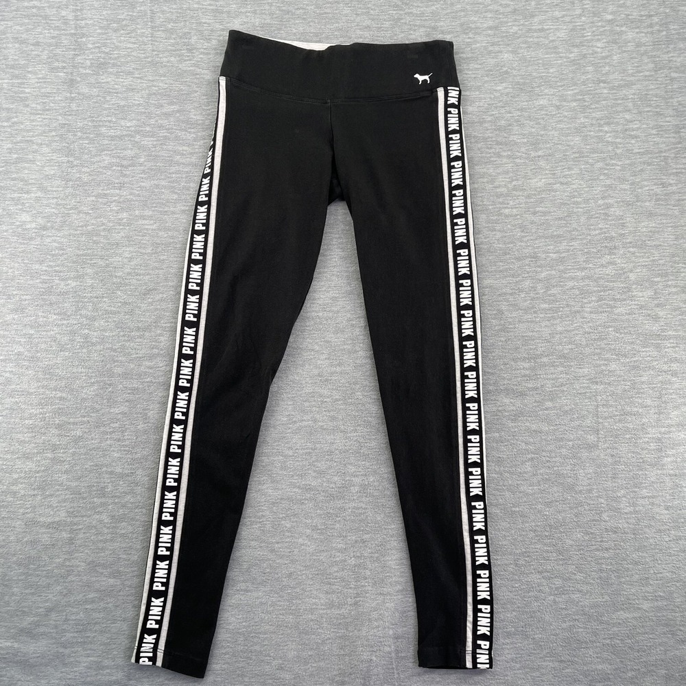 Victorias Secret Pink Yoga Leggings Black Size Xs